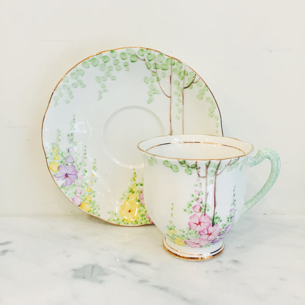 Vintage Royal Standard English Garden Teacup & Saucer