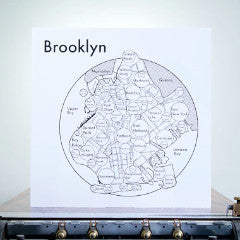 Brooklyn 17.5 x 17.5 black/white
