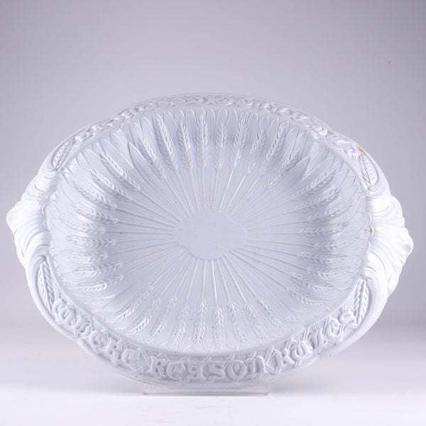 Victorian Milk-White Bread Platter