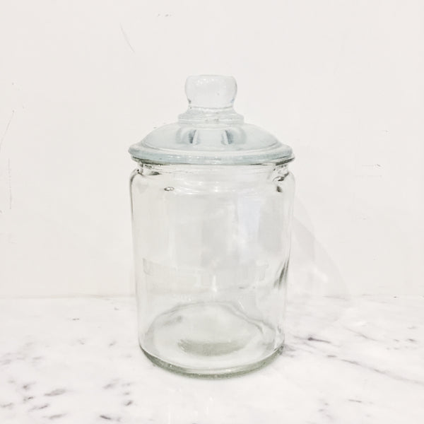 Vintage Unistrut Lidded Glass Jar