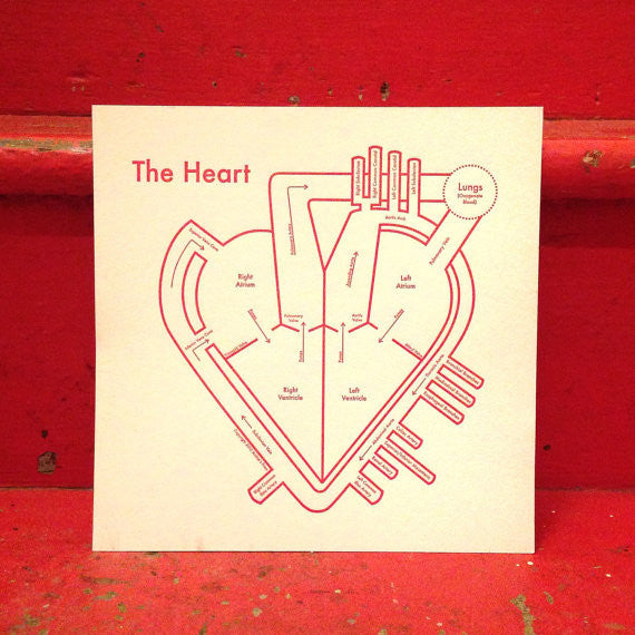 The Heart 8x8 red/white